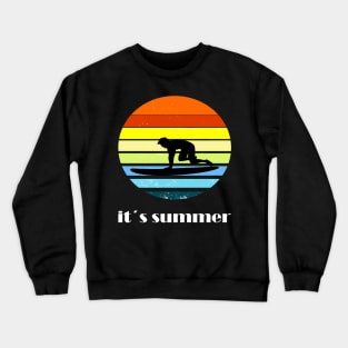 Surfing girl is the best windsurfing Crewneck Sweatshirt